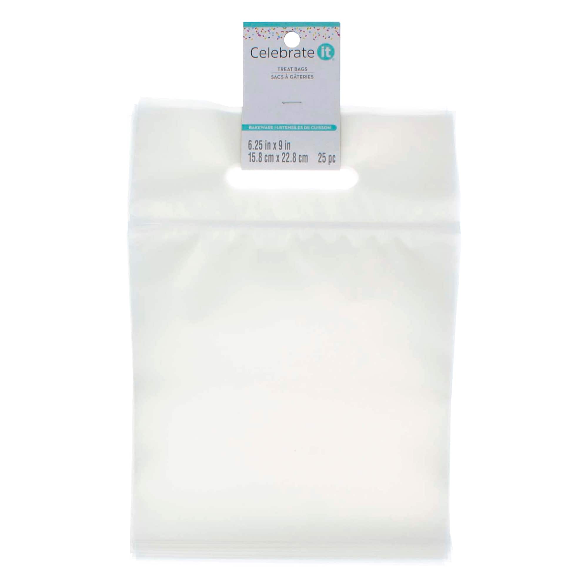 Clear Zip Treat Bags with Handle by Celebrate It™, 25ct.